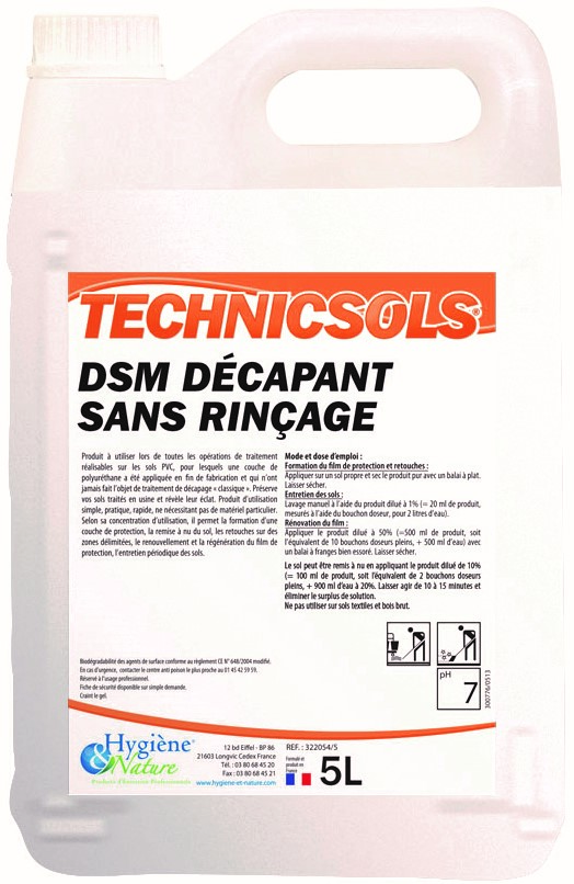 [1065] Décapant puissant sans rinçage DSM / 5L