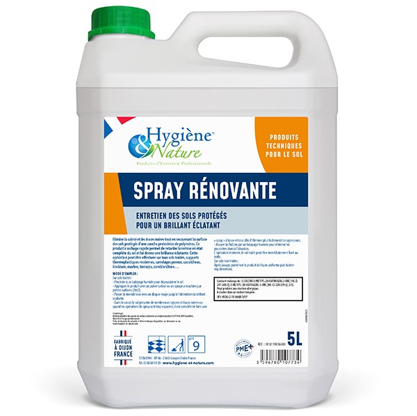 Spray rénovante &  Shampoing cirant  2 en 1 / 5L