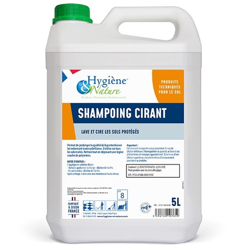 Shampoing cirant regénérant pour sols / 5L