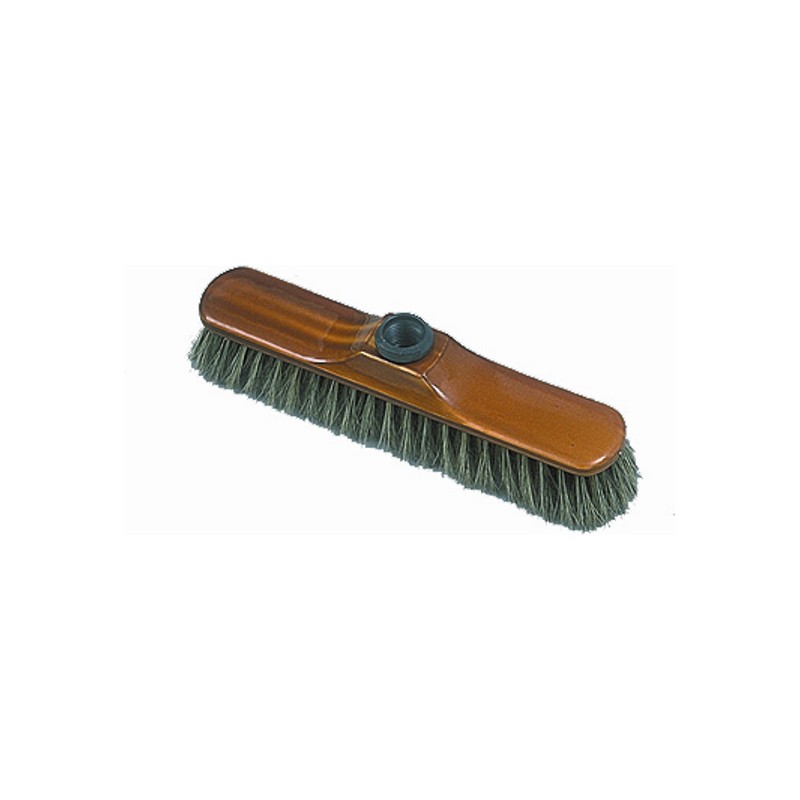 [1257] Balai droit soie grise 38cm douille vis