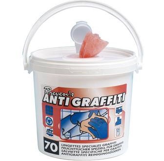 Lingettes anti-graffitis / Seau 70