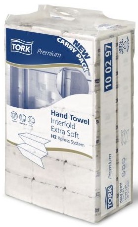 [5005] AP - Essuie-mains pliés Tork H2 Premium 100297 / CT 2100F