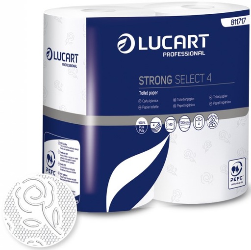 Papier toilette Lucart Strong 4p extra doux 811717/ CT 56 rlx.