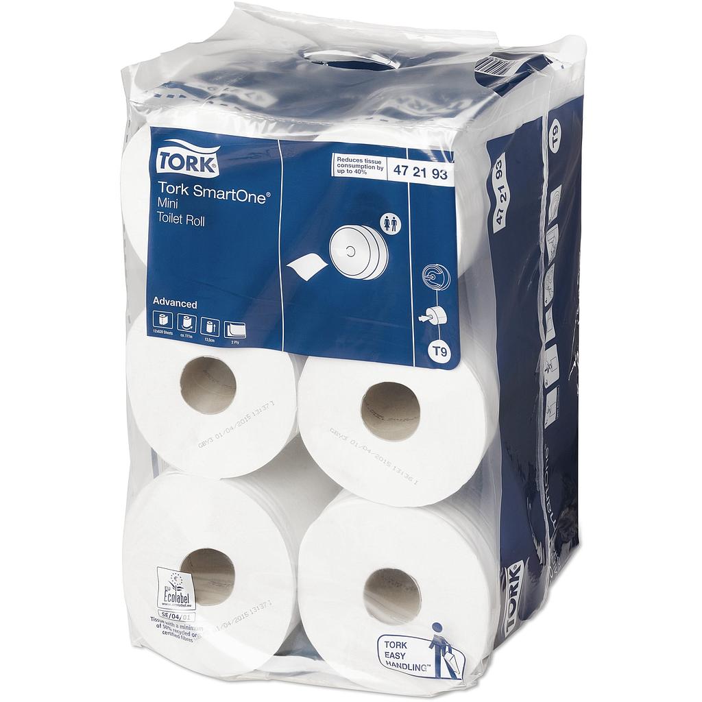 AP - Papier toilette T9 Tork SmartOne Mini 472193 / CT 12