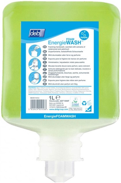 Savon Deb Energie Foam Wash ENG1L  (original foam)/ CT 6x1L