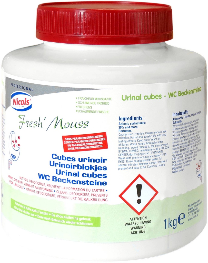 [6080] Pastilles / Cubes urinoir fleuri / 750g
