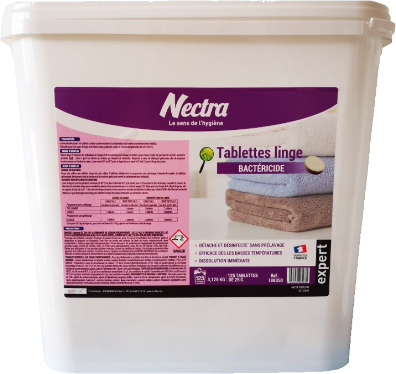 [7024] Lessive tablettes concentrée bactéricide / 3.1kg