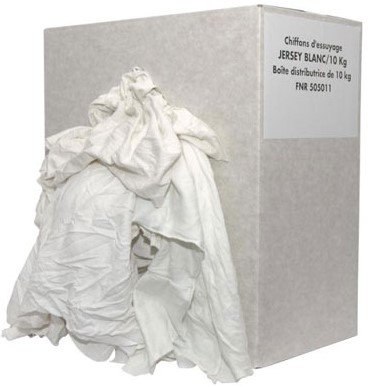 [9060] Chiffon coton blanc, Nouvelle qualité / 10Kg