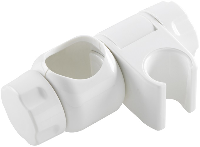 Duten support coulissant pour douchette, ABS blanc