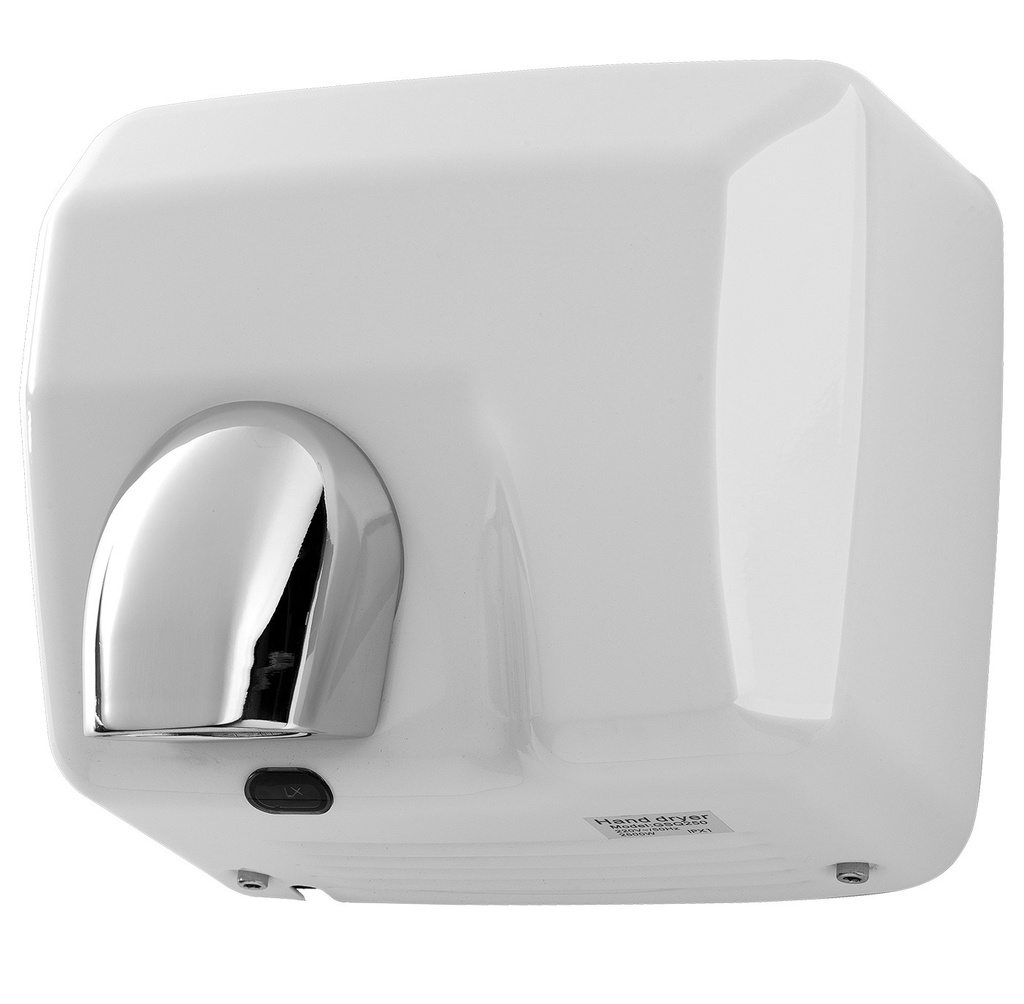 Sèche-mains automatique avec buse orientable 360°, finition époxy blanc - 5475