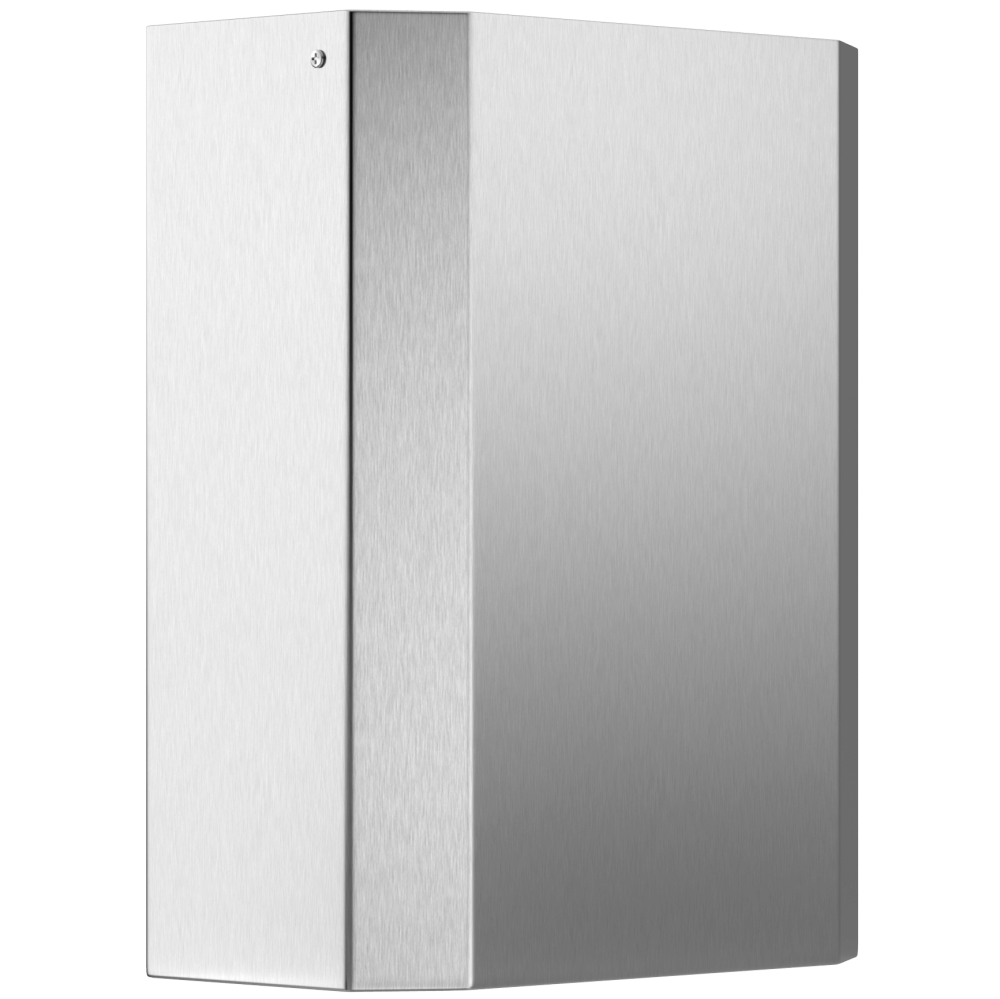 Duten poubelle murale avec étrier 25L, inox brossé - Garantie 25 ans