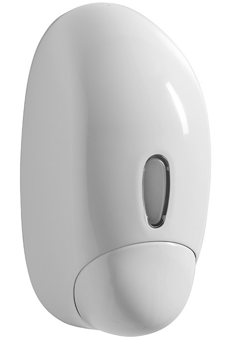 [5104] Distributeur de savon mural plastique ABS 1L, blanc