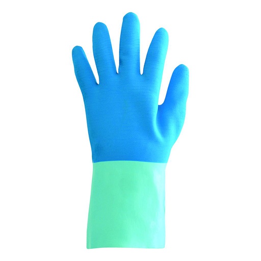 Gants ménage bicolore doublure coton / Paire (7-8 (M))