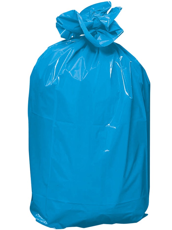 [8116] Sacs poubelle couleur 50L BD std 30µ / CT 200 (Bleu)