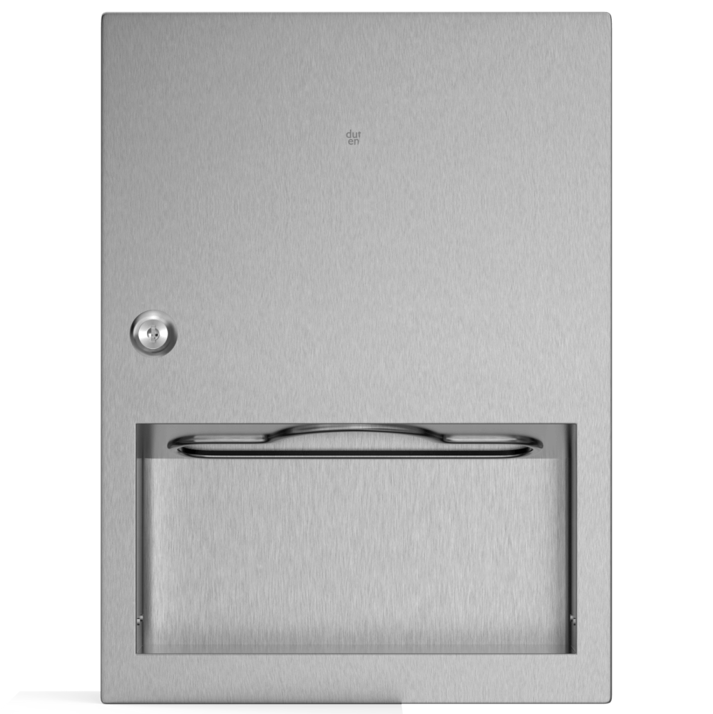 Duten distributeur essuie-mains pliés encastré, inox brossé - Garantie 25 ans