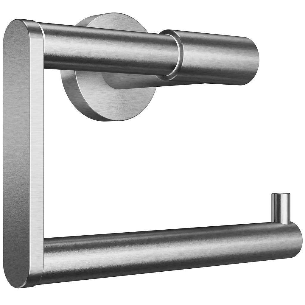 Porte rouleau papier hygiénique, inox brillant