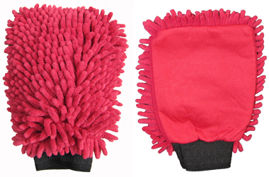 Gant de lavage microfibre Rasta - Rouge