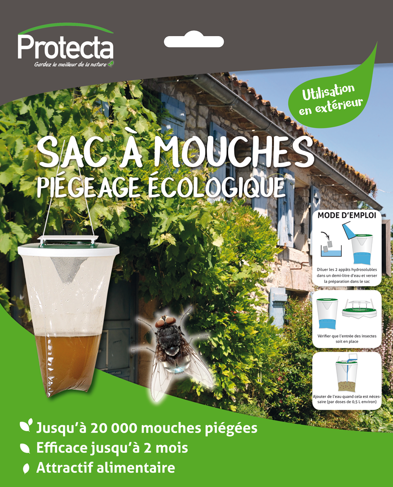 Sac à mouches MOUCH'CLAC Piège à mouches écologique