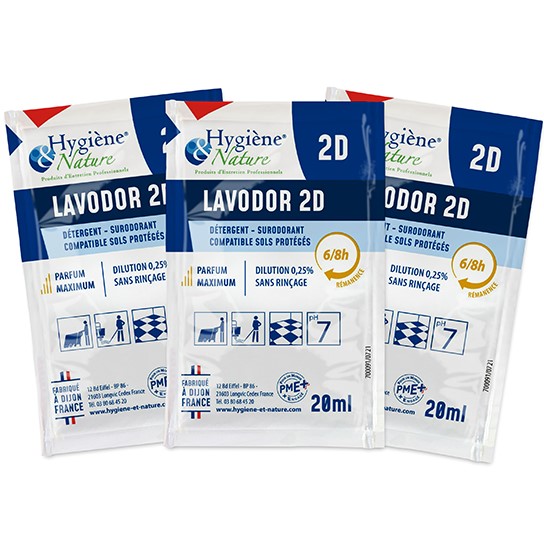 [1030] LAVODOR 2D Nettoyant sol concentré en dosettes / CT 250x20ml - Agrumes