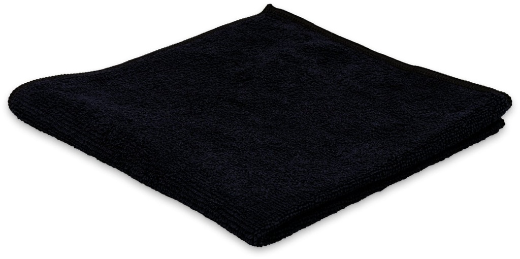 Chiffon microfibre BLACK 40x40cm Noir 300G/M2