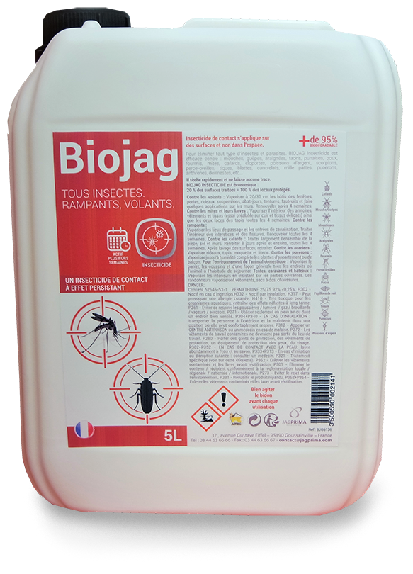 Insecticide rampants & volants BIOJAG / 5L