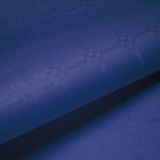 Nappe rouleau damassé couleur vif 1,2 x 25M / CT de 6 rlx (Bleu Marine)