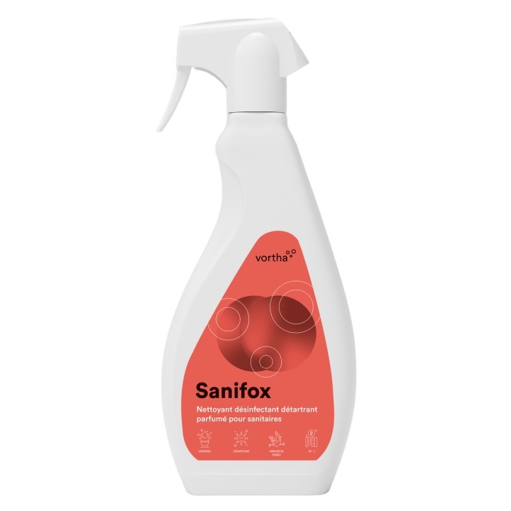 Vortha SANIFOX nettoyant détartrant désinfectant sanitaires / 750ml