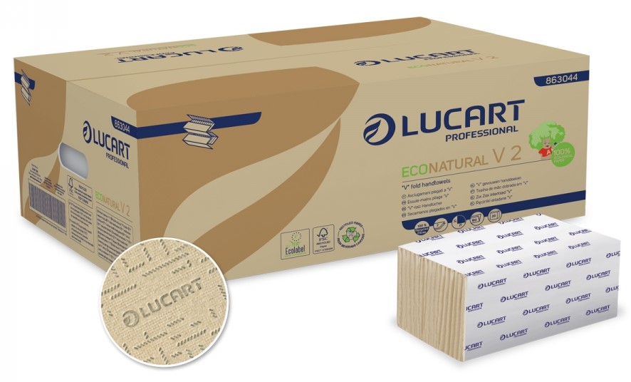 [5016] Essuie-mains pliés 2p EcoNatural 863044 V2 / CT 3800F