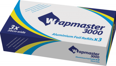WRAPMASTER Recharge Papier aluminium 30cm / Carton 3rlx 200m