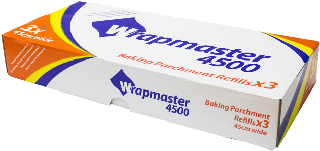 WRAPMASTER Recharge Papier sulfurisé cuisson 45cm / Carton 3rlx 50m