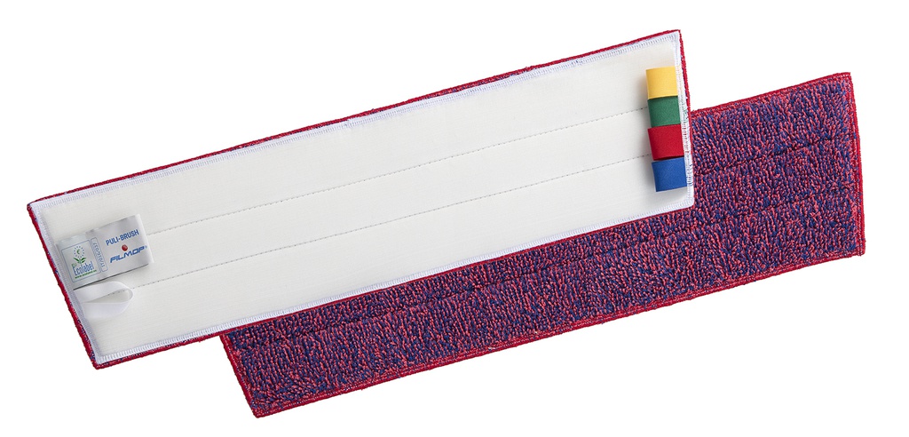 [1112] Frange microfibre velcro 40cm PULI-BRUSH (Rouge)