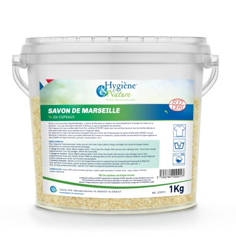 Savon de Marseille en copeaux ECOCERT / Seau 1kg
