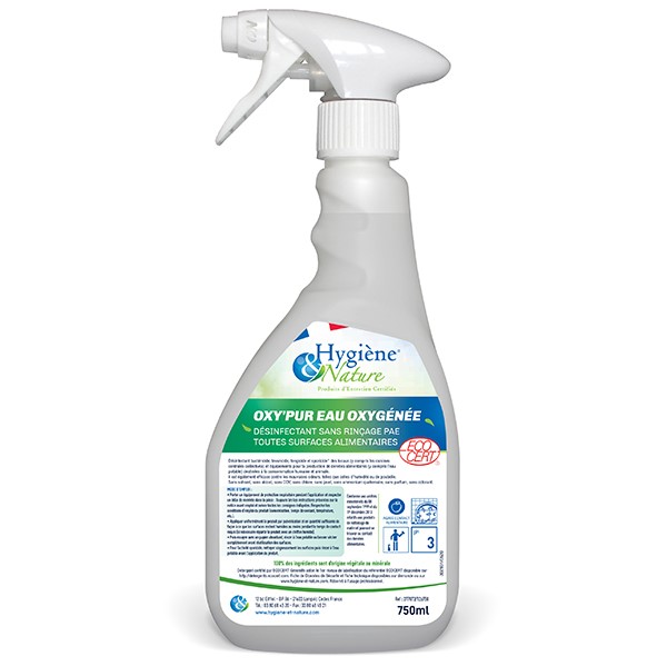 NP - OXY' PUR Désinfectant sans rinçage &amp; anti-odeurs ECOCERT / 750ml
