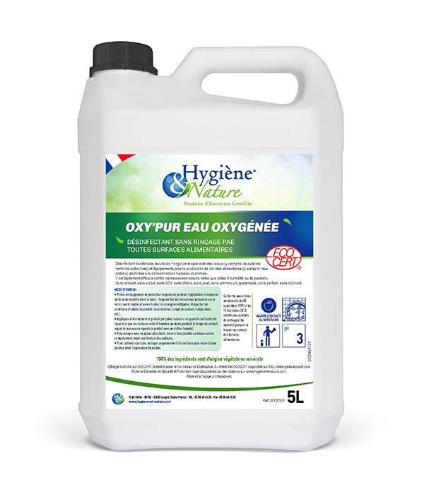 AP - OXY' PUR Désinfectant sans rinçage & anti-odeurs ECOCERT / 5L