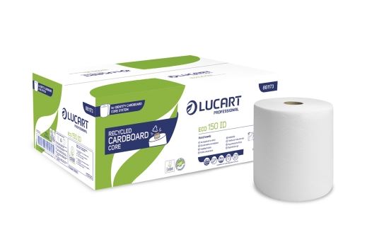 Essuie-mains Lucart Eco150ID IDENTITY mandrin carton nouveau distributeur/ CT 6 rlx - 861173