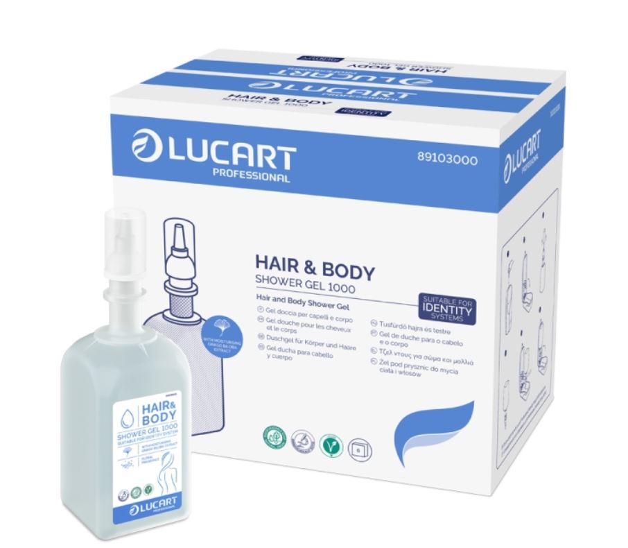 NVX Savon Ecolabel Identity cheveux et corps gel 1000 - 89103000 / CT 6