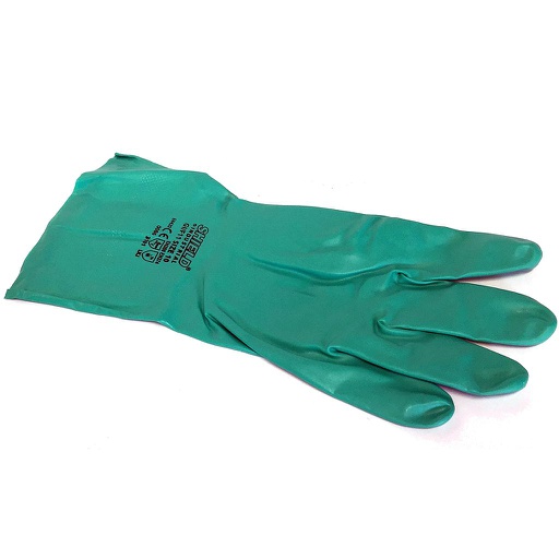 Gants ménage nitrile vert  / Paire (L)