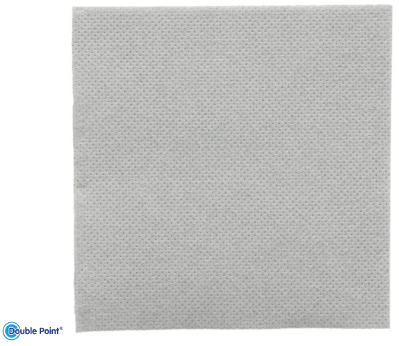 [4648-2400] Serviette Double Point 20x20 couleurs pastels / CT 2400 (Gris)