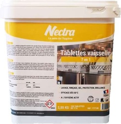 [3013] Pastilles lave-vaisselle Pro 7 en 1 / Seau 150 pastilles (2,55Kg)