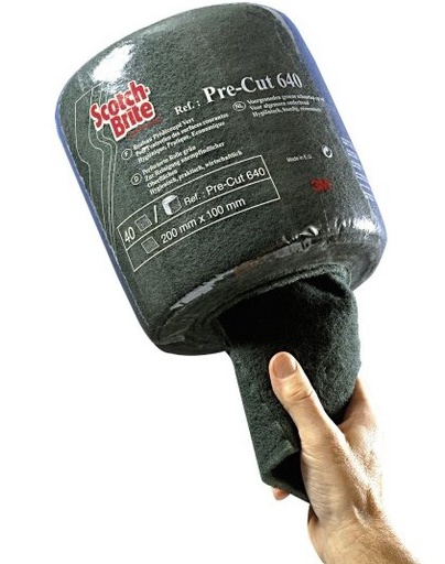 Rouleau abrasif vert 3M prédécoupé / 4m