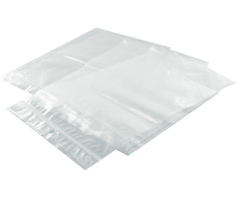 Sachet plastique avec zip (Lot de 100)