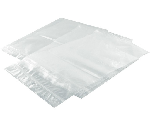 Sachets congélation Zip - bandes blanches - 23 x 32cm - paquet de 100 sacs