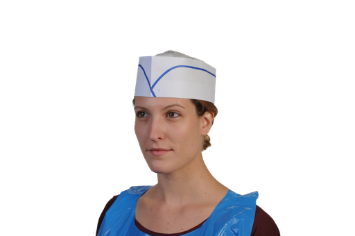 [3401] Calot papier blanc / Bte 100