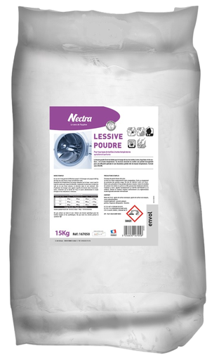 [7014] Lessive poudre professionnelle sans phosphate Envol 1670500/ 15Kg