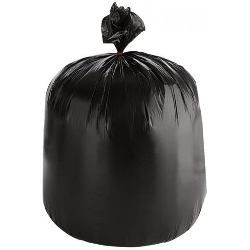 [8025] Sacs poubelles noir 50L PEHD / CT 500