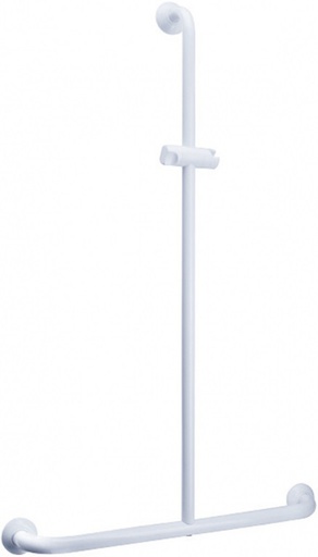 [B640-W] Duten barre d'appui en T dim. 550/1260mm, époxy blanc