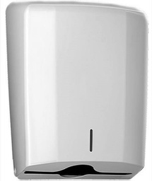 [5022] Distributeur d'essuie-mains pliés ABS blanc - Garantie 5 ans