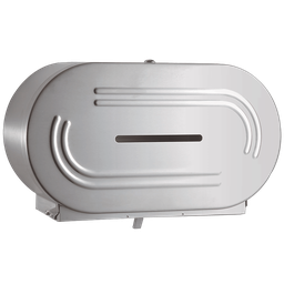 [5644] AP - Distributeur papier hygiénique double Jumbo, inox brossé