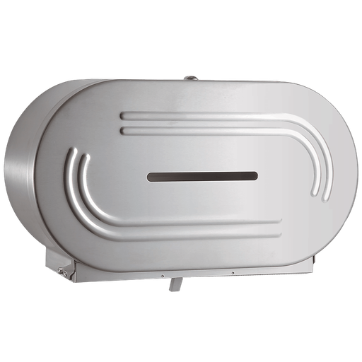[5644] AP - Distributeur papier hygiénique double Jumbo, inox brossé