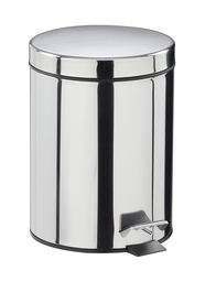 [8494] Poubelle à pédale 5L, inox